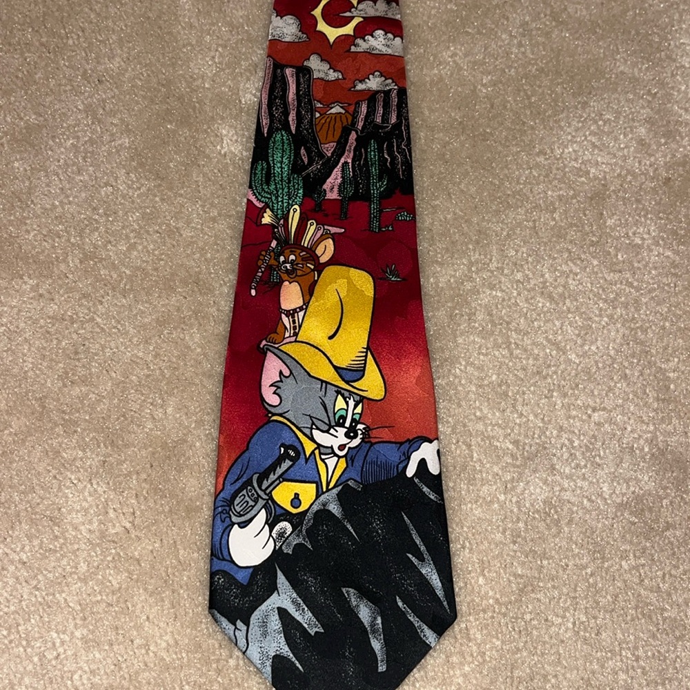 Tom and Jerry Cartoon Character Tie Dad gift